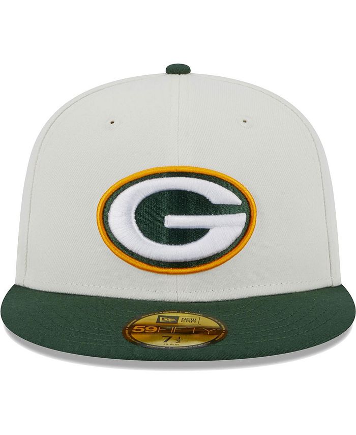 New Era Men's Cream Green Bay Packers Retro 59FIFTY Fitted Hat Macy's