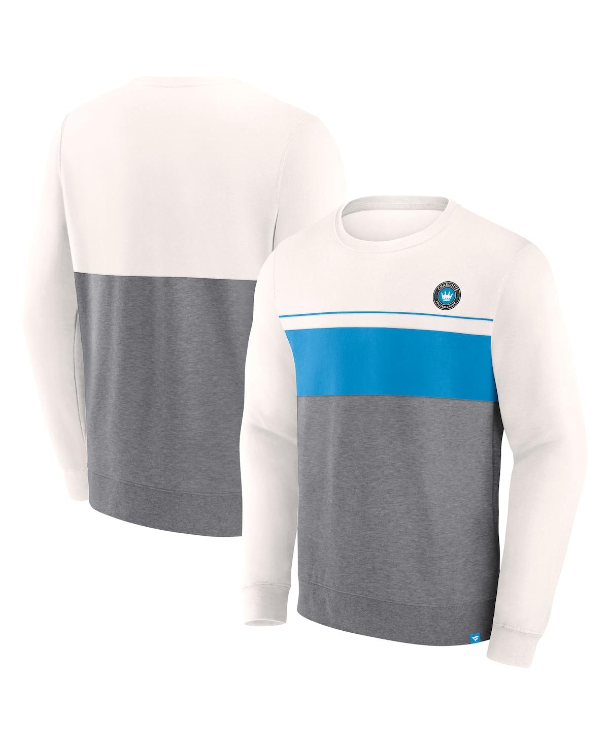 Men's FanaticsCharlotte Fc Corner Pass Pullover Sweatshirt - Gray