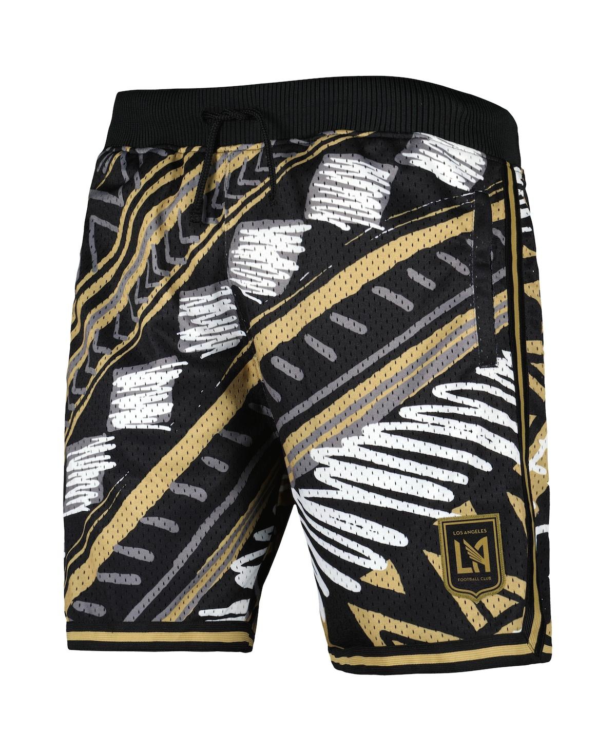 Shop Mitchell & Ness Men's  Black Lafc Tribal Fashion Shorts