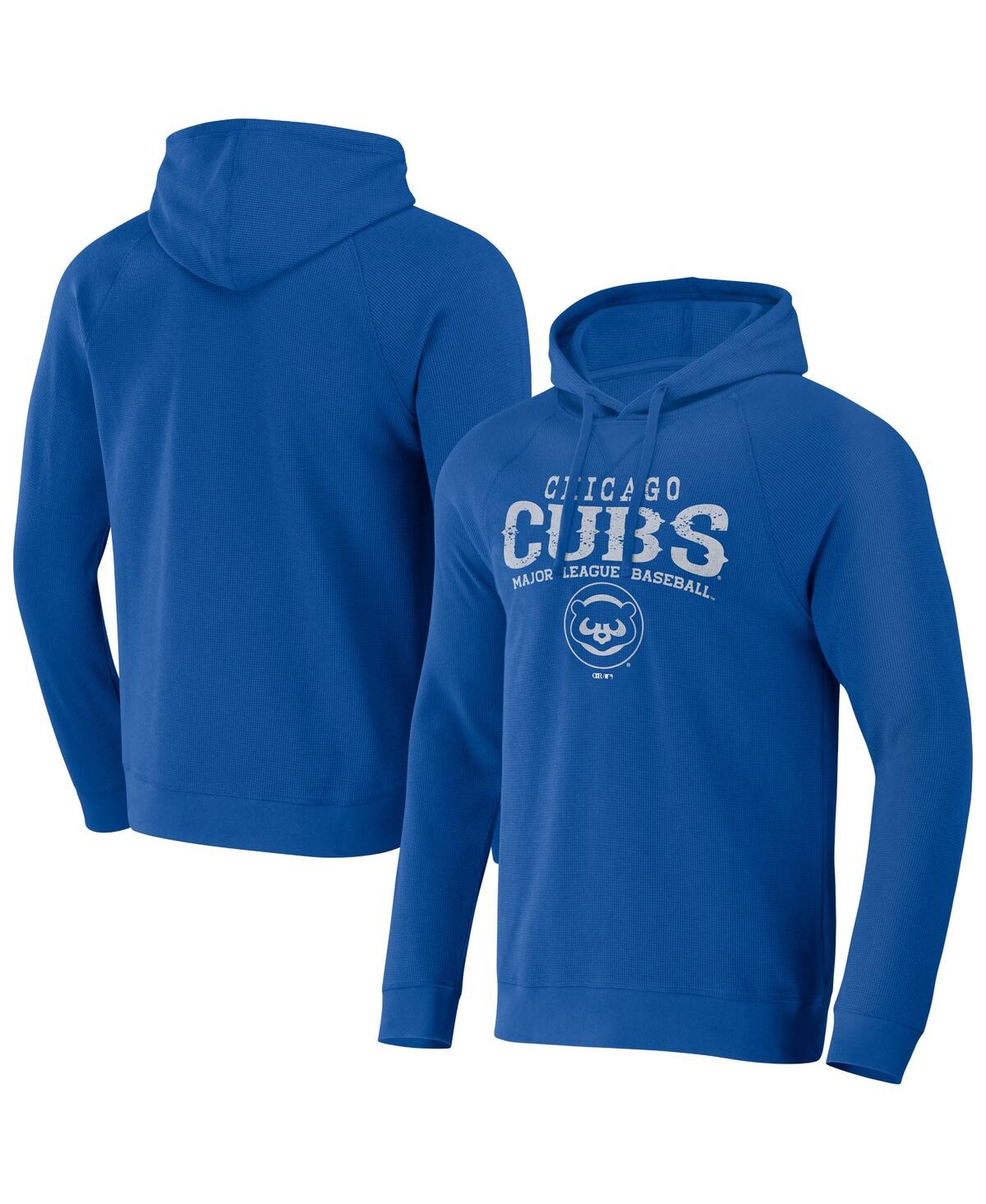 Fanatics Men's Darius Rucker Collection By  Royal Kansas City Royals Waffle-knit Raglan Pullover Hood In Royal