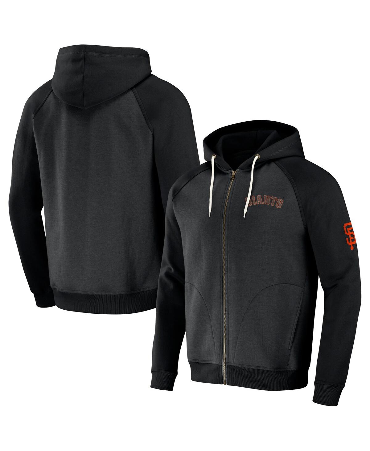 Fanatics Men's Darius Rucker Collection By  Black San Francisco Giants Raglan Full-zip Hoodie