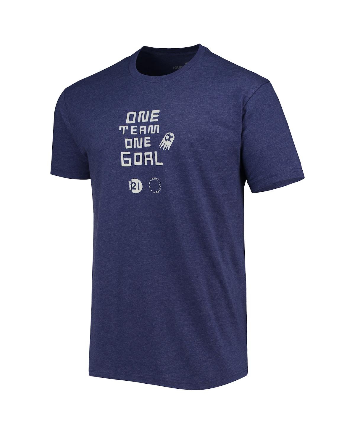 Shop Round21 Men's  Crystal Dunn Navy Uswnt One Team One Goal T-shirt
