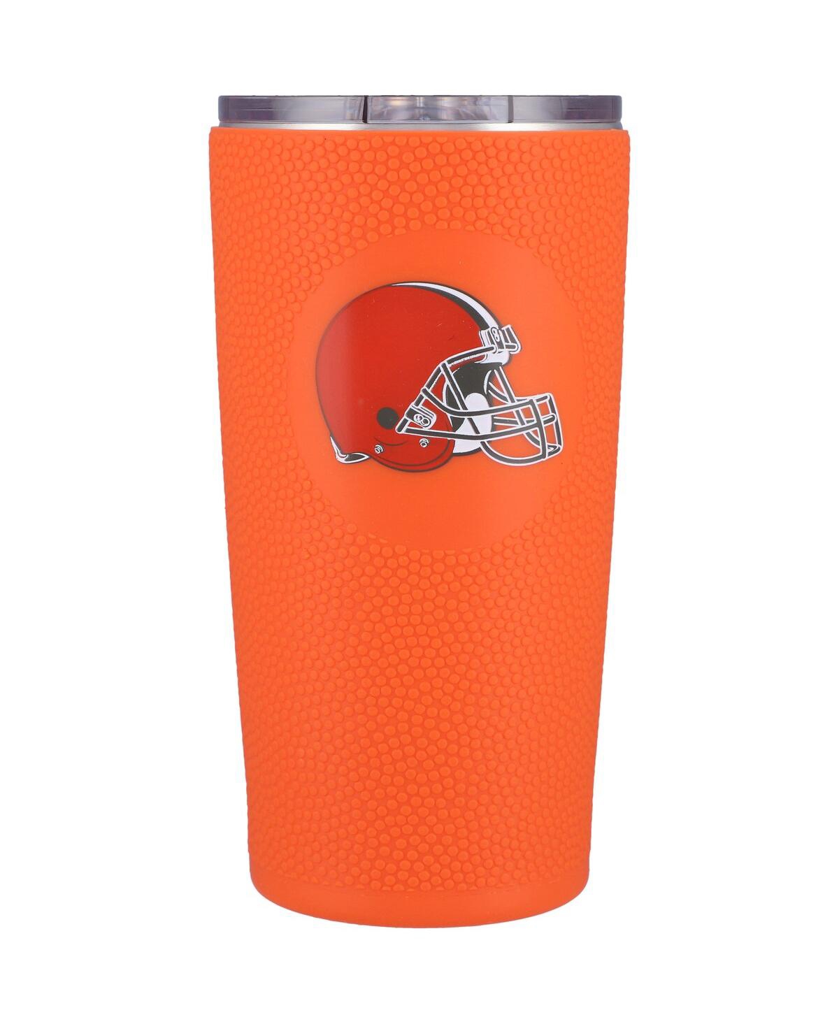 Memory Company Cleveland Browns 20 oz Stainless Steel With Silicone Wrap Tumbler In Orange
