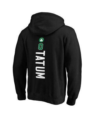 Men's Jayson Tatum Black Boston Celtics Playmaker Name and Number Pullover Hoodie
