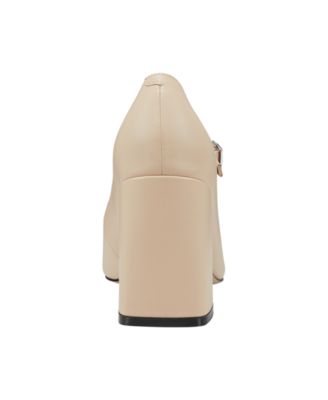 Women's Charine Square Toe Block Heel Dress Pumps