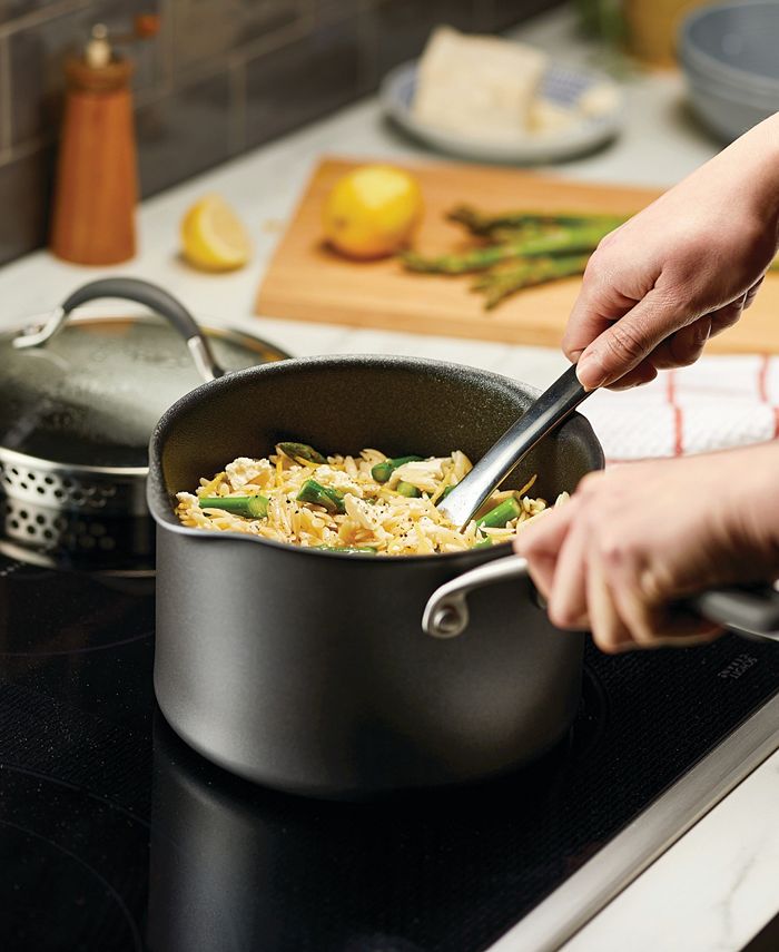 Circulon A1 Series with ScratchDefense Technology Aluminum 3Quart Nonstick Induction Straining