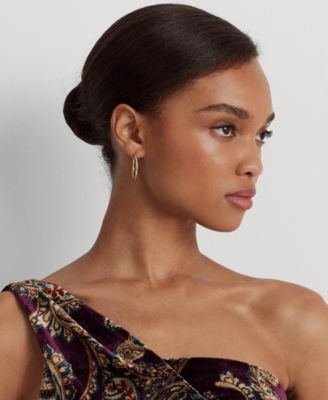 Lauren Ralph Lauren Women's One-Shoulder Velvet Dress