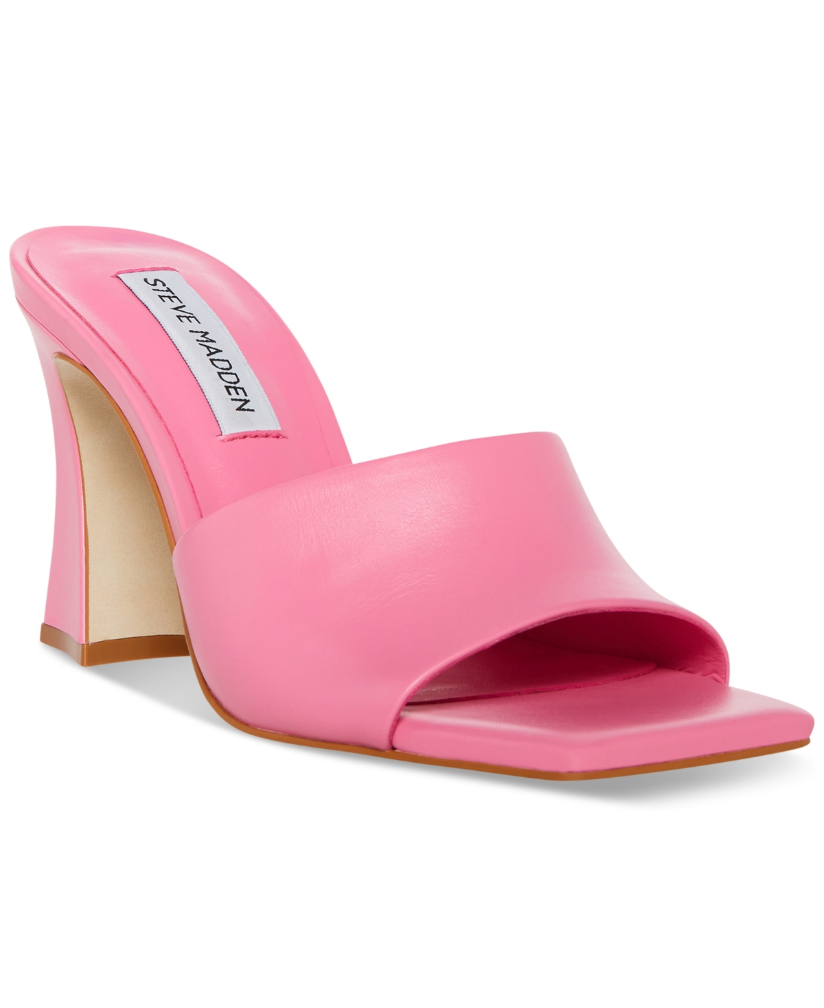 Steve Madden Women's Fairfax Square-toe Slip-on Dress Sandals In Hot Pink