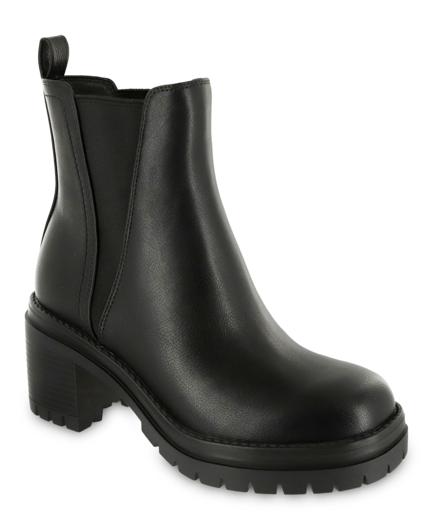 Женские ботинки MIA Adea Chelsea Lug Sole Booties, цвет: Чёрный — фото 1