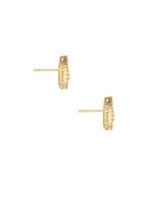 Linked Chain Dangle 18K Gold Plated Earrings