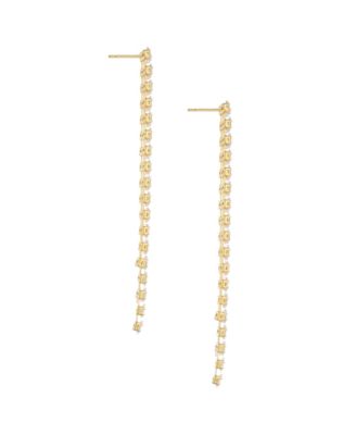 Fan Out 18K Gold Plated Dangle Earrings