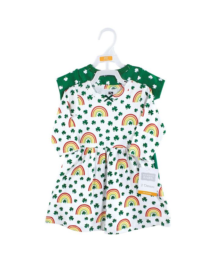 Hudson Baby Baby Girls Cotton Dresses, St Patricks Rainbow Macy's