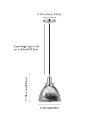 Madison 8" Metal Shade Wide Pendant