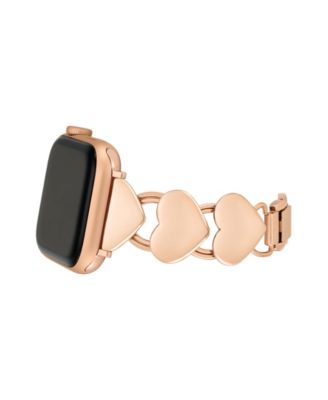 Women's Heart Shaped Alloy Metal Link Bracelet designed for Apple Watch&reg; 42mm (Series 10) & 38/40/41mm