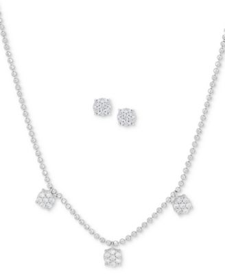 2-Pc. buy Matching Diamond necklace and earrings