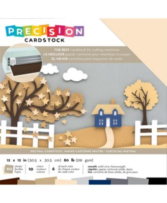 American Crafts Precision Cardstock Pack 80lb 12