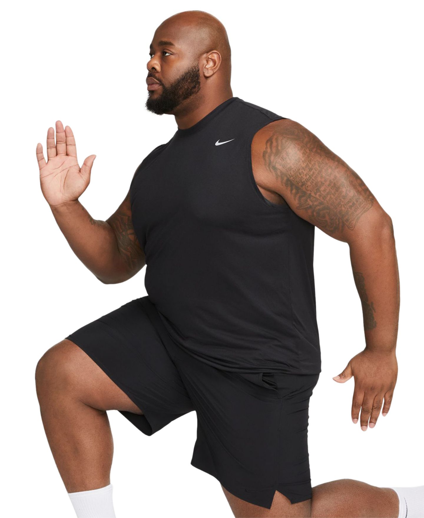 Мужская футболка Nike Legend Dri-FIT Sleeveless Fitness, цвет: Чёрный — фото 2
