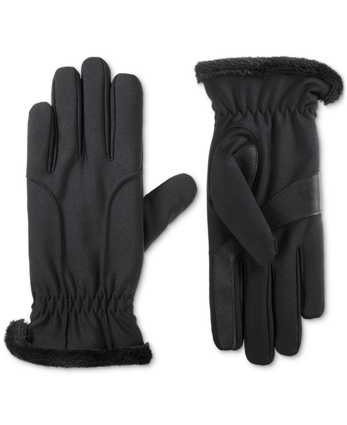 Isotoner Signature Women's Lined Water-repellent Gloves In Black