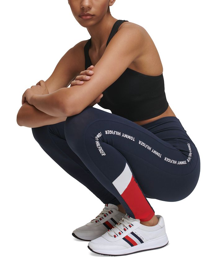 Tommy Hilfiger Women's High-Rise Logo Leggings - Macy's