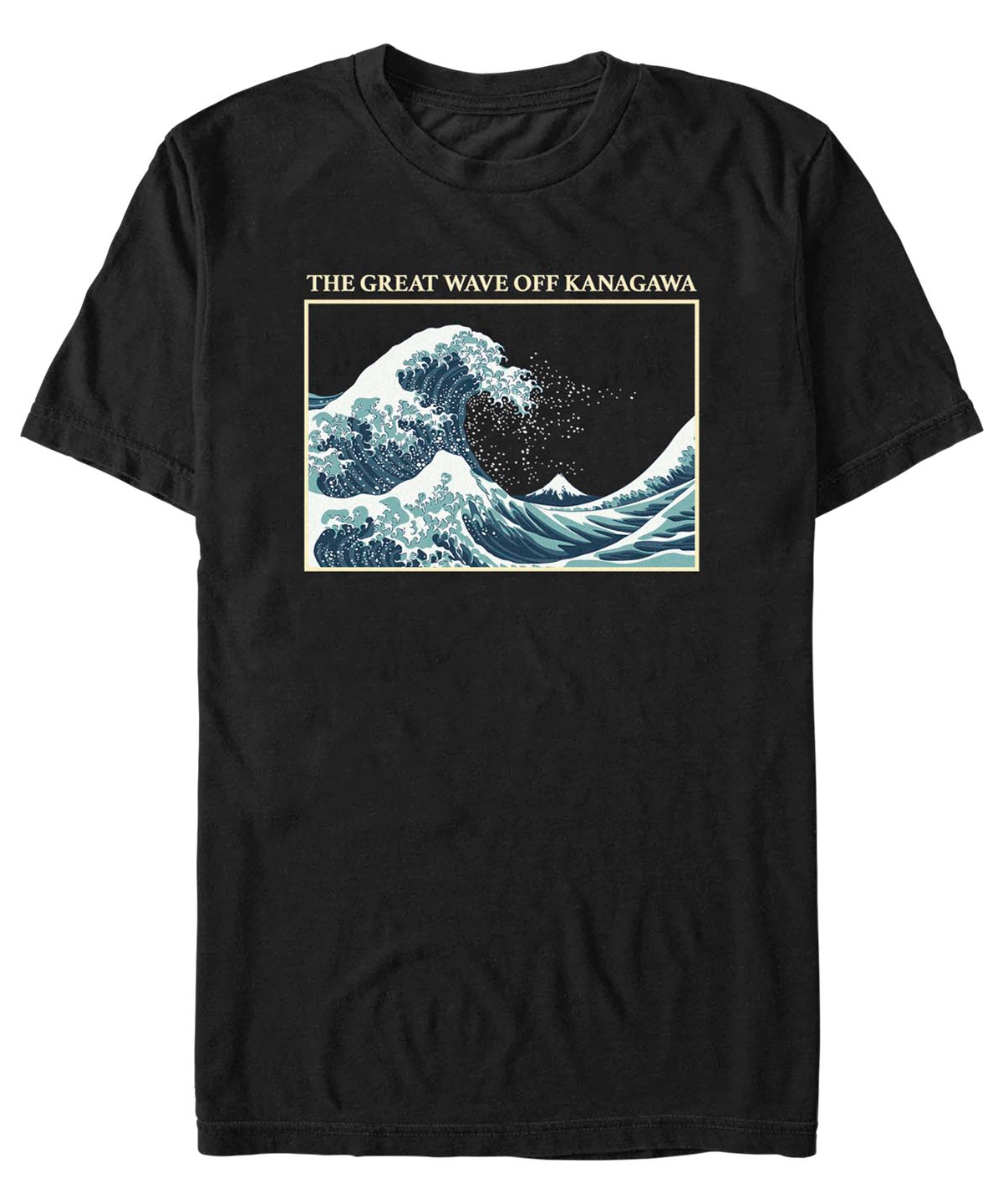 Fifth Sun Men's Great Wave Short Sleeves T-shirt In Black