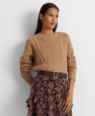Lauren Ralph Lauren - Women's Wool-Cashmere Crewneck Sweater
