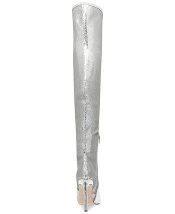 Silver boots macys outlet