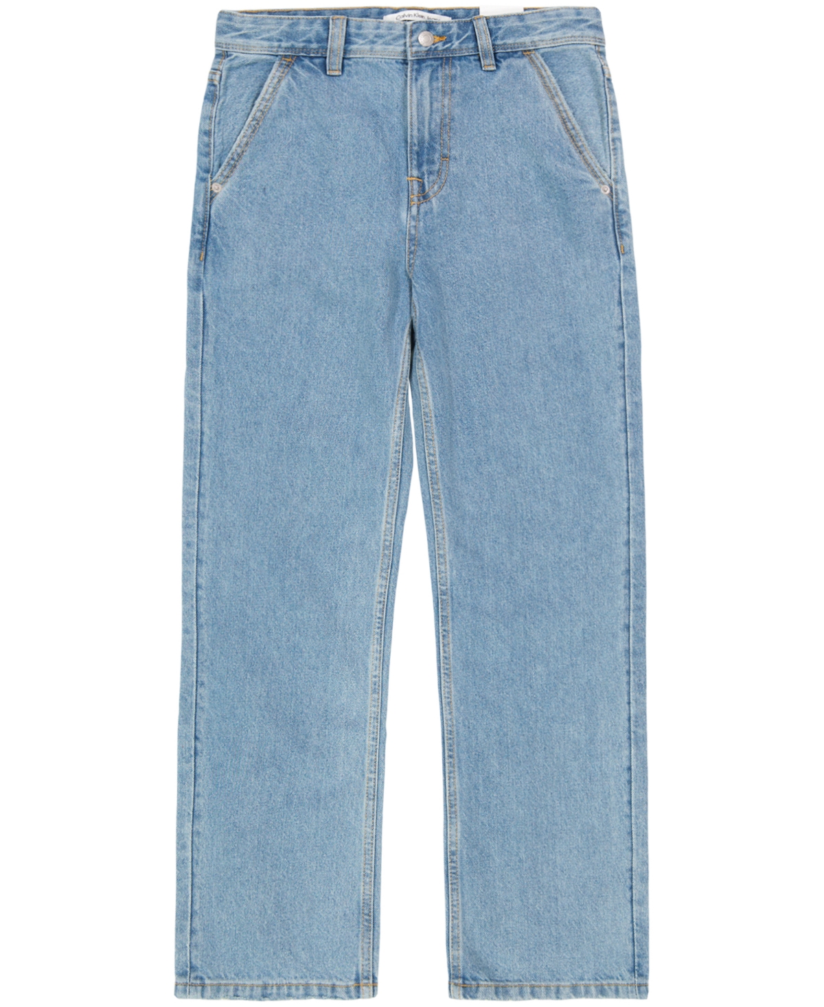 Calvin Klein Big Boys Utility Denim Pants - Y2K Stone