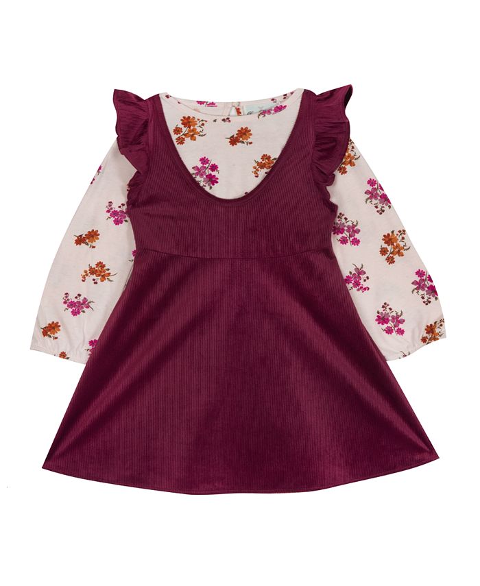Rare Editions Baby Girls Top and Corduroy Jumper 2 Piece Set Macy s