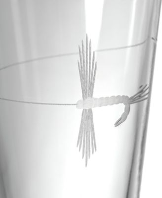 Fly Fishing Pint Glass 16oz - Set of 4 Glasses