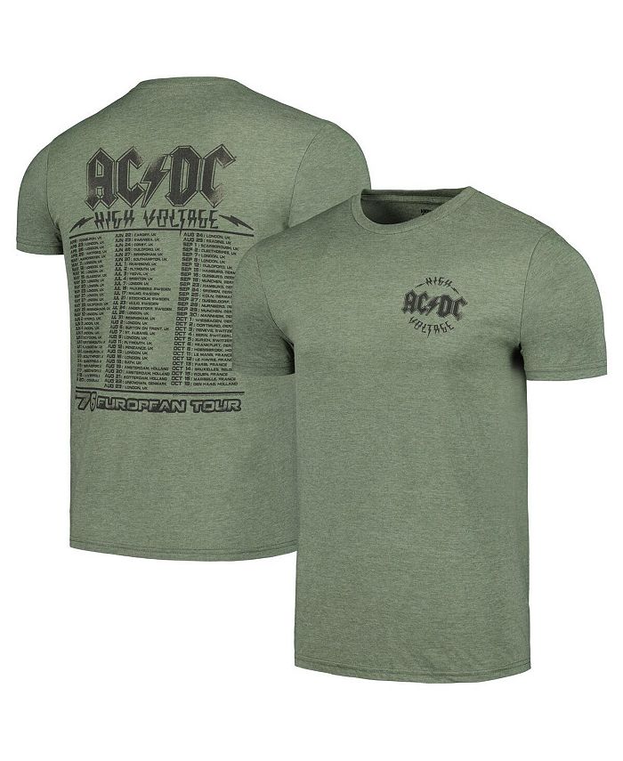 American Classics Men's Heather Green AC/DC High Voltage '76 European ...