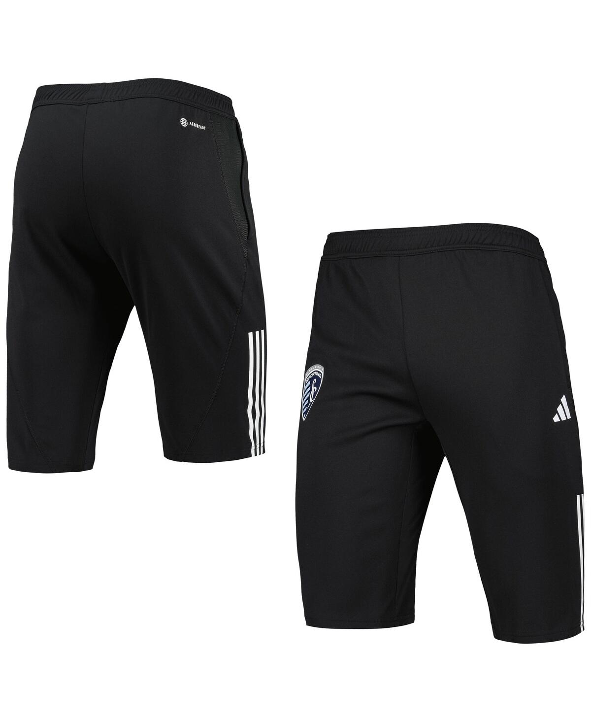 Shop Adidas Originals Men's Adidas Black Sporting Kansas City 2023 On-field Training Aeroready Half Pants