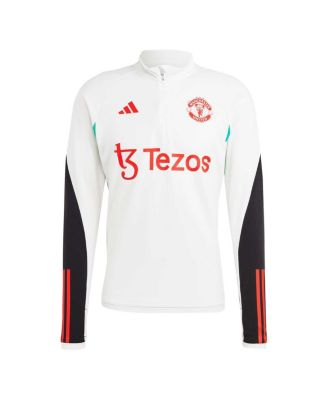 Men's White Manchester United 2023/24 Training AEROREADY Quarter-Zip Top