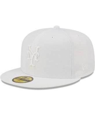 Men's New York Mets White on White 59FIFTY Fitted Hat
