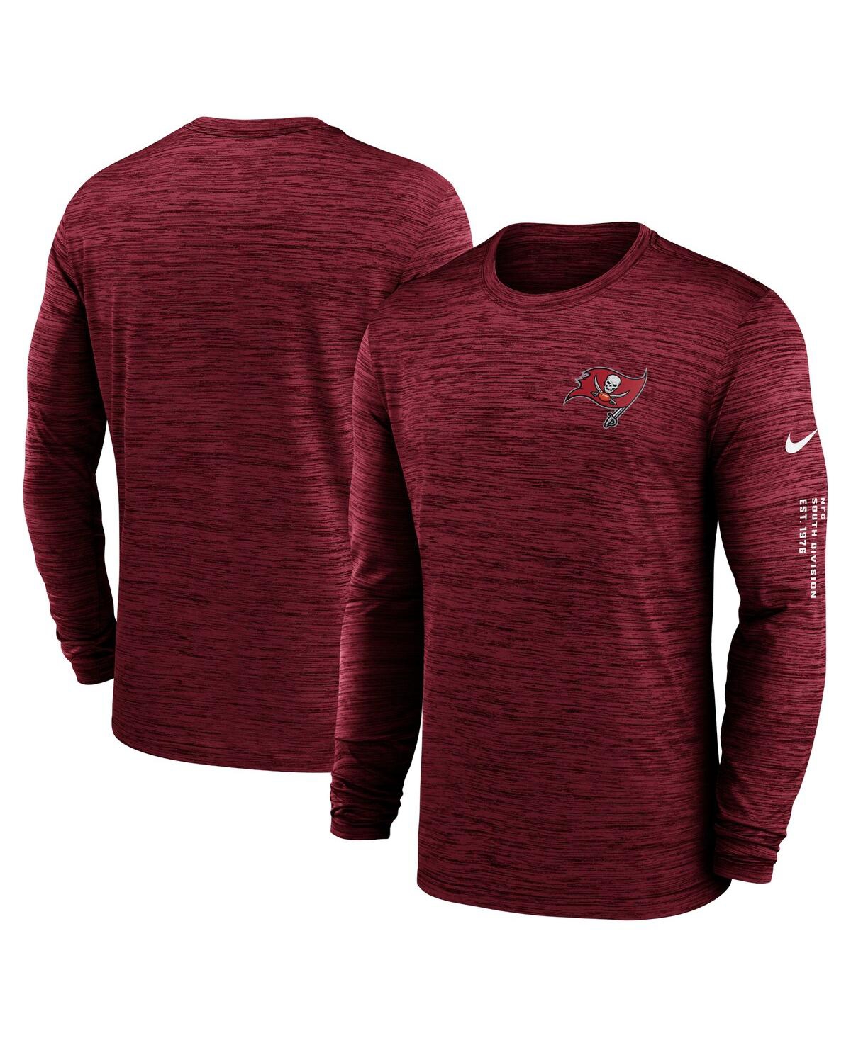 Men's NikeTampa Bay Buccaneers Velocity Long Sleeve T-shirt - Red