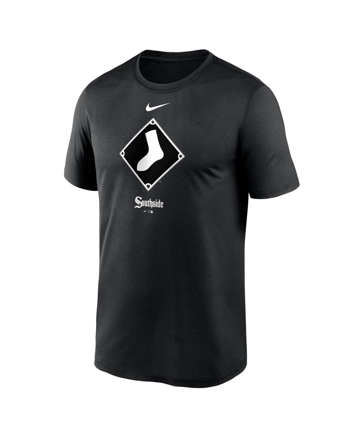 Shop Nike Men's  Black Chicago White Sox City Connect Logo T-shirt