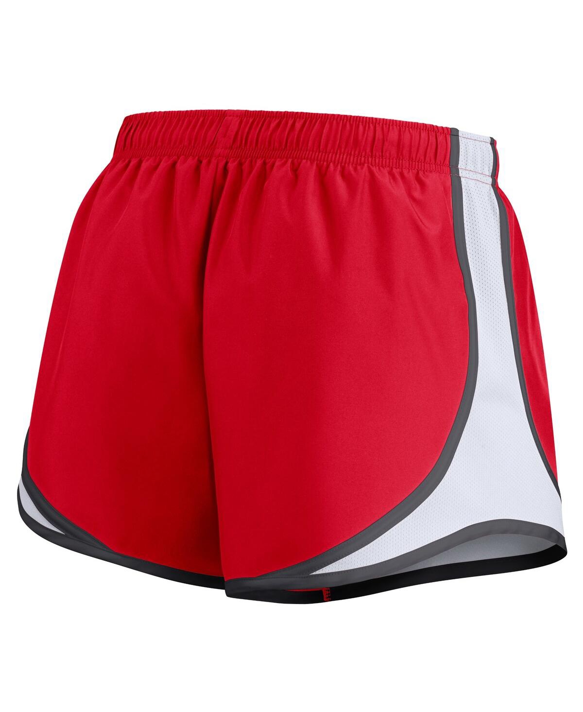 Shop Nike Women's  Red Kansas City Chiefs Plus Size Tempo Shorts