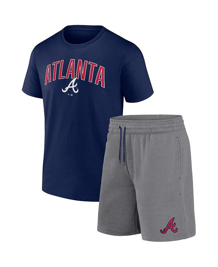 Fanatics Men's Branded Navy, Red Atlanta Braves Polo Shirt Combo Set