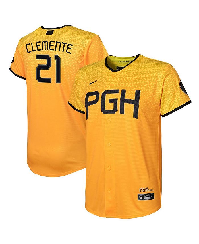 Nike Toddler Boys and Girls Roberto Clemente Gold Pittsburgh