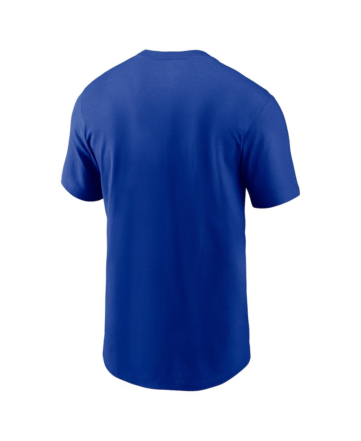 Shop Nike Men's  Royal Los Angeles Rams Lockup Essential T-shirt