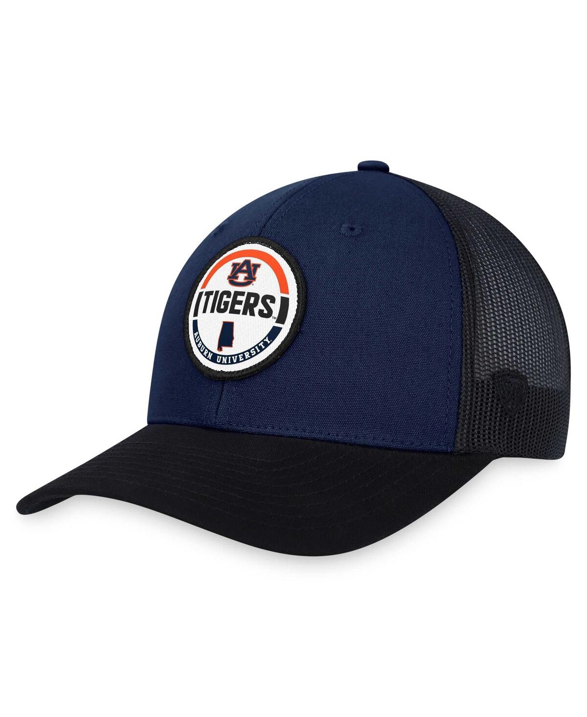 Shop Top Of The World Men's  Navy Auburn Tigers Trey Trucker Adjustable Hat