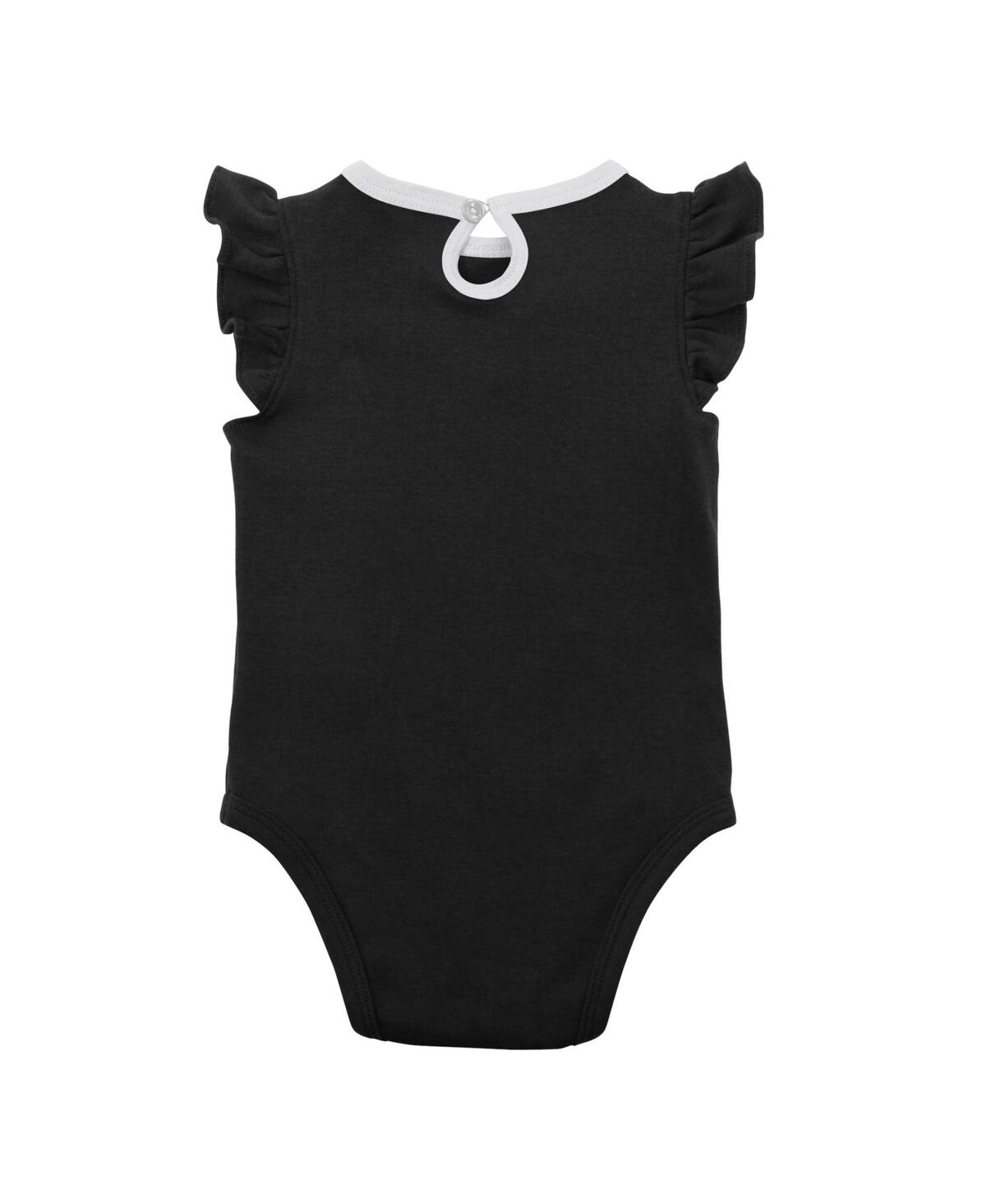 Shop Outerstuff Newborn & Infant Boys And Girls Black, Heather Gray Chicago White Sox Little Fan Two-pack Bodysuit S In Black,heather Gray