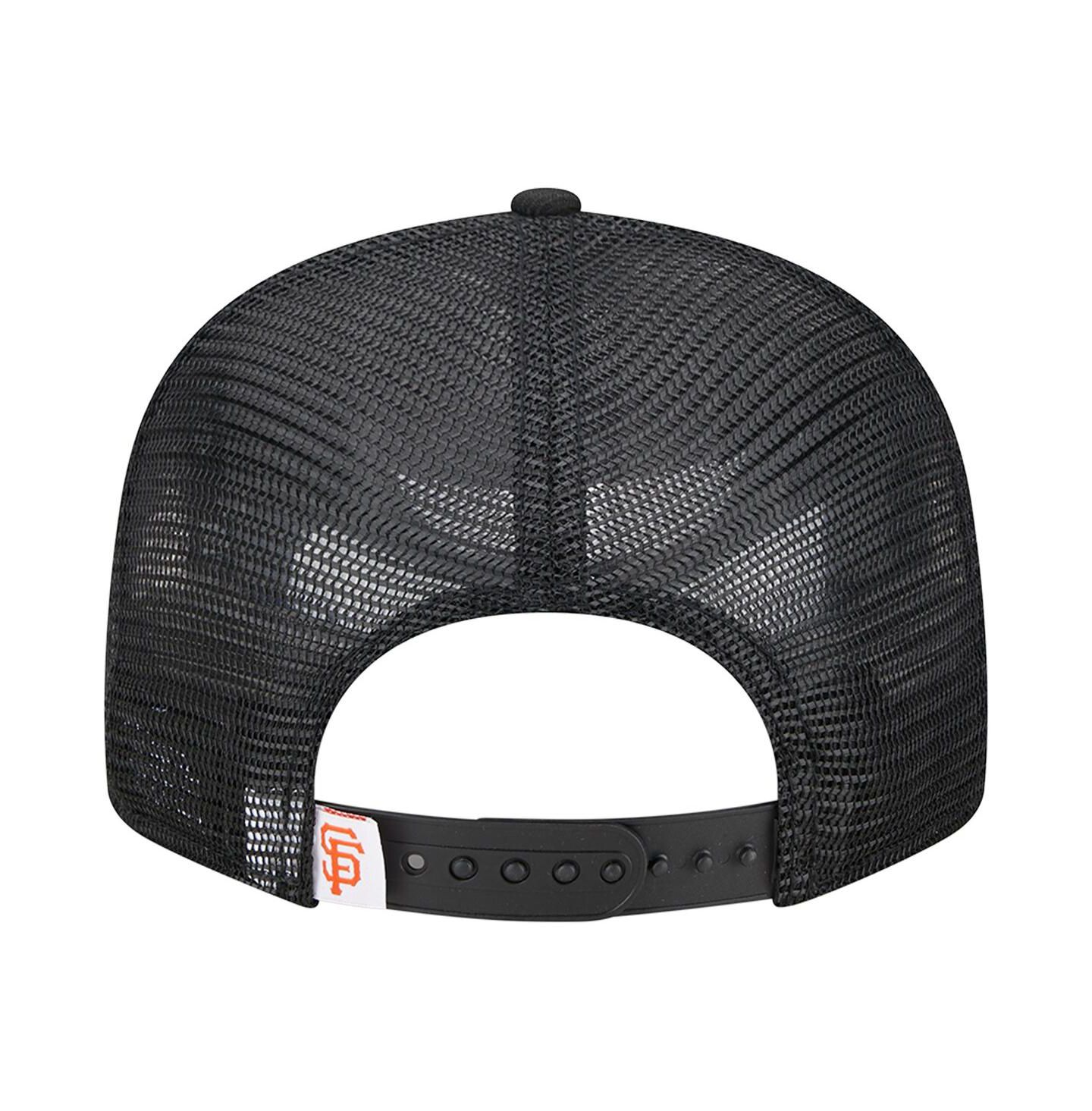 Мужская кепка New Era Black San Francisco Giants Team Color Trucker 9FIFTY Snapback Hat — фото 5