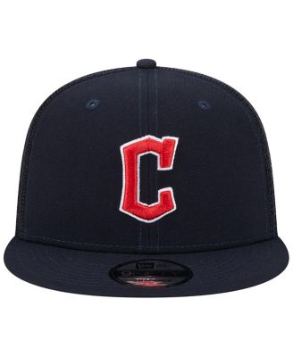 Men's Navy Cleveland Guardians Team Color Trucker 9FIFTY Snapback Hat