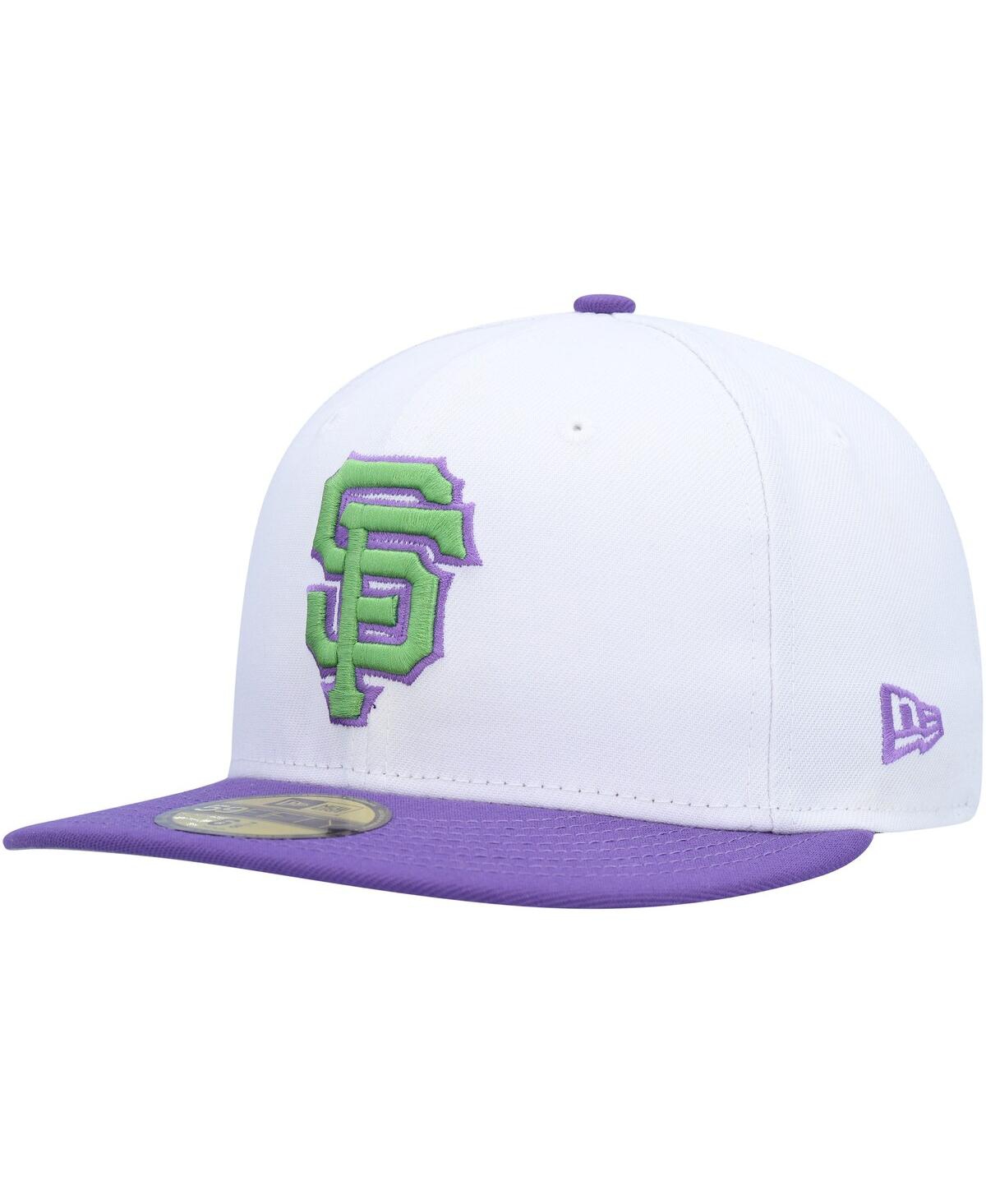 NEW ERA MEN'S NEW ERA WHITE SAN FRANCISCO GIANTS 2014 WORLD SERIES SIDE PATCH 59FIFTY FITTED HAT 