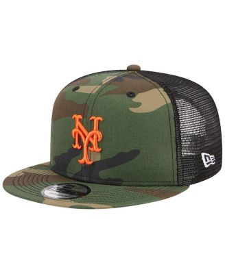 Men's Camo New York Mets Woodland Camo Trucker 9FIFTY Snapback Hat