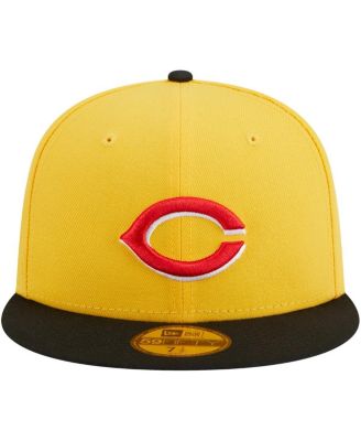 Men's Yellow, Black Cincinnati Reds Grilled 59FIFTY Fitted Hat