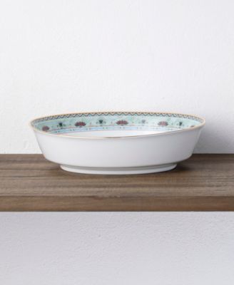 Serene Garden Oval Vegetable Bowl, 9.75", 46 oz