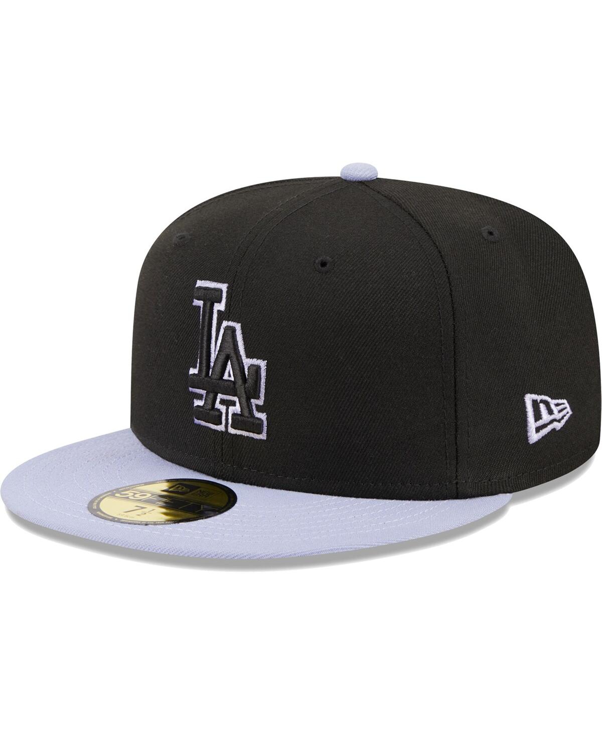 Men's New EraLos Angeles Dodgers Side Patch 59FIFTY Fitted Hat - Black