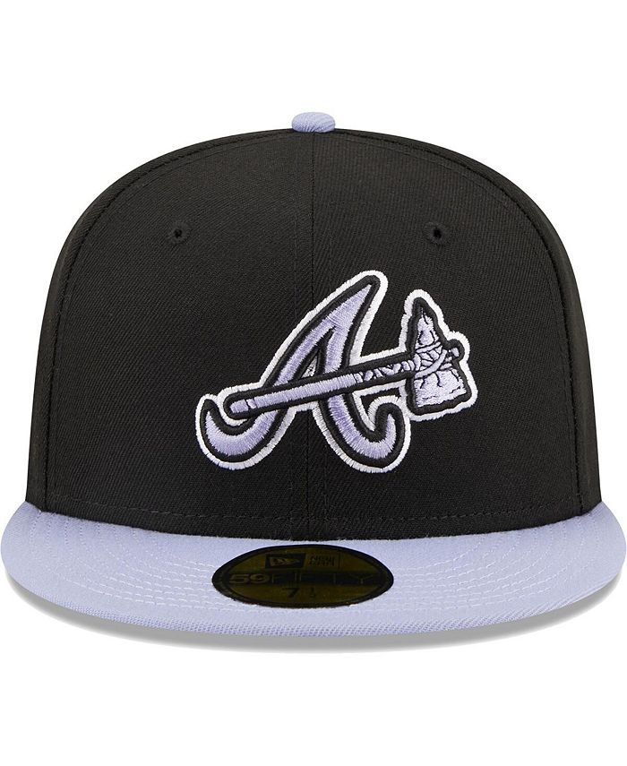 New Era Men's Black Atlanta Braves Side Patch 59FIFTY Fitted Hat - Macy's