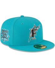 Men's Florida Marlins New Era White/Teal Cooperstown Collection 1997 World  Series Chrome 59FIFTY Fitted Hat